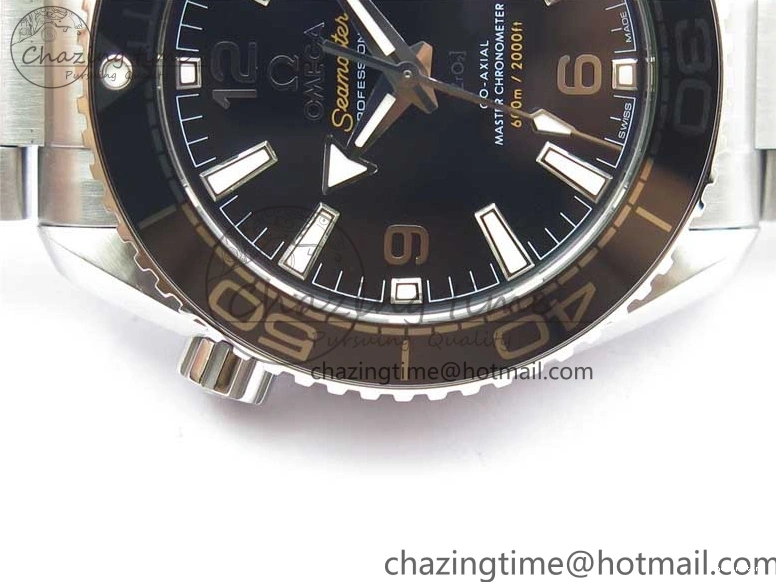 0116 Planet Ocean 39.5mm Black Ceramic Bezel SS VSF 1:1 Best Edition Black Dial on SS Bracelet A Stretchable 7890